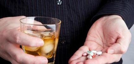 Álcool como motivo para a digestão incorreta